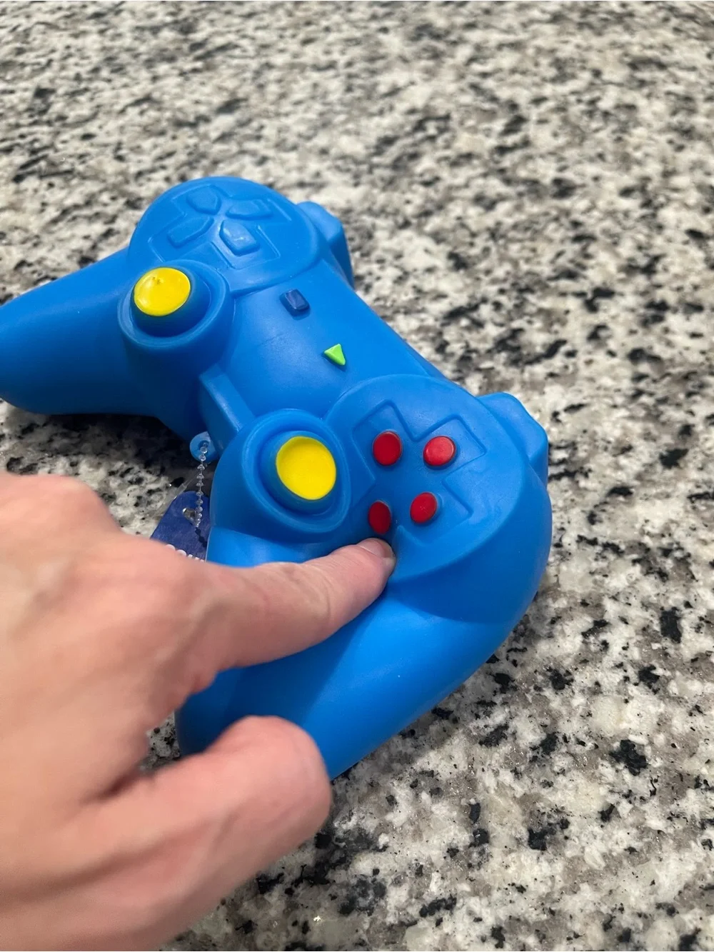 Blue Gaming Controller Stress Toy - Soft Squeeze Simulator